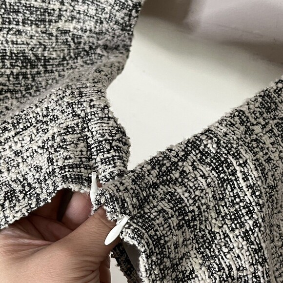 Sachin + Babi Dress Pants Women’s 4 Cream Black Tweed Flat Front Pockets - Picture 8 of 13